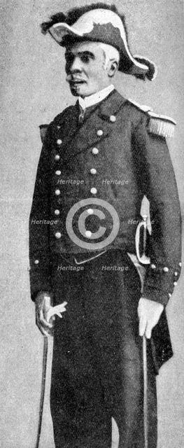 François C. Antoine Simon, president of Haiti, dressed as an admiral, 1922. Artist: Unknown