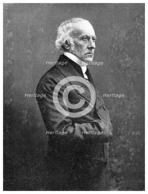 Francois Guizot, French historian, orator and statesman, c1845-1874. Artist: Unknown
