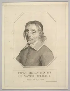 François de La Mothe Le Vayer, 1648. Creator: Claude Mellan