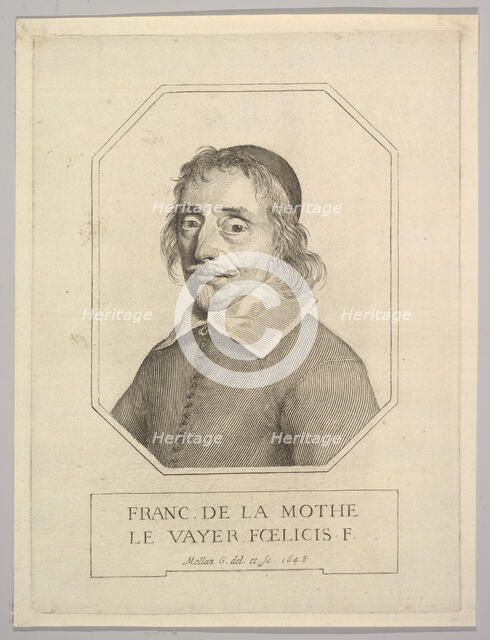 François de La Mothe Le Vayer, 1648. Creator: Claude Mellan.