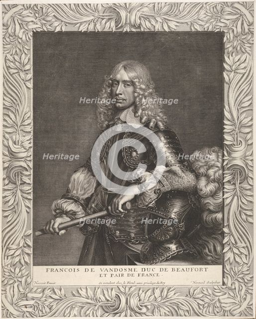 François de Vendôme, duc de Beaufort, ca. 1649. Creator: Robert Nanteuil.