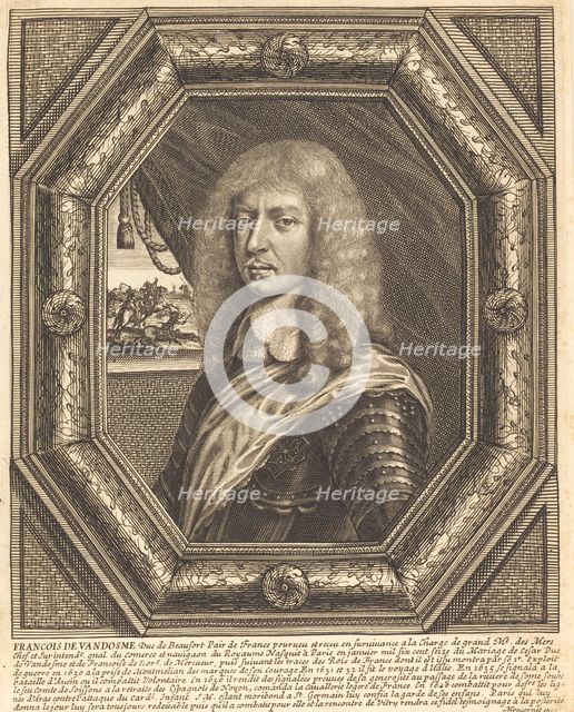 François de Vendôme, Duke of Beaufort. Creator: Balthasar Moncornet.