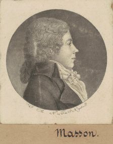 François Désiré Masson, 1797-1798. Creator: Charles Balthazar Julien Févret de Saint-Mémin