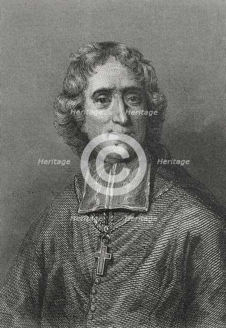 François Fénelon, (1651-1715), French theologian, Catholic bishop, poet and writer, 1856. Creator: Charles Geoffroy.