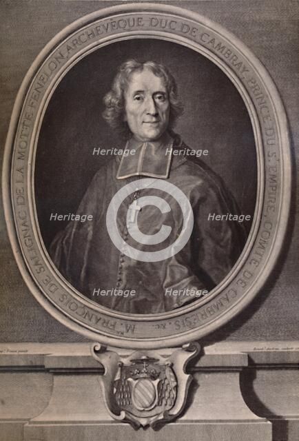 Francois Fenelon, French Catholic archbishop, theologian, writer and poet, c18th century (1894). Artist: Benoit Audran I.