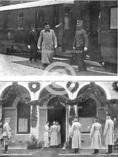 ''Francois-Ferdinand etait venu en Bosnie pour y proceder a une inspection militaire', 1914. Creator: Walter Tausch.