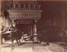 François Flameng (1856-1923) in his workshop, c. 1890