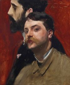 François Flameng and Paul Helleu, c1880. Creator: Sargent, John Singer (1856-1925)