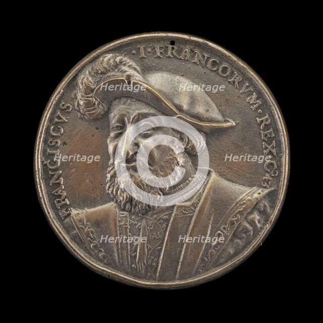 François I, 1494-1547, King of France 1515 [obverse], 1537. Creator: Ludwig Neufahrer.