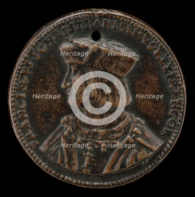 François I, 1494-1547, King of France 1515 [obverse], probably 1515/1518. Creator: Giovanni Maria Pomedelli.