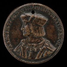 François I, 1494-1547, King of France 1515 [obverse], probably 1515/1518. Creator: Giovanni Maria Pomedelli