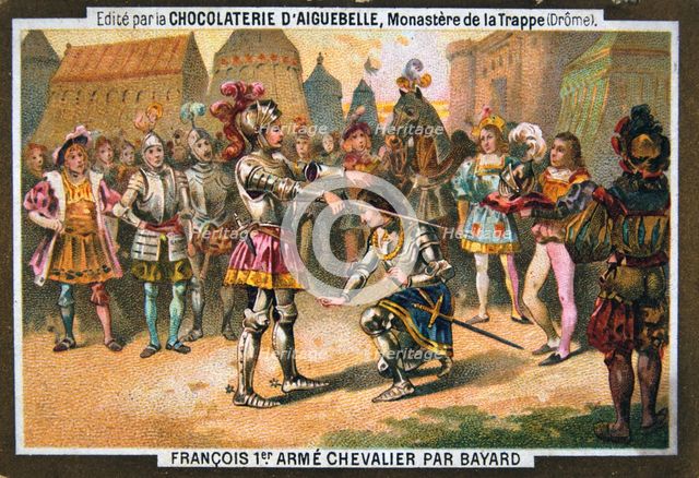 Francois I creates knight at Bayard, 1515, c19th Century. Artist: Unknown