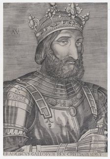 Francois I, King of France, dated 1536. Creator: Agostino Veneziano