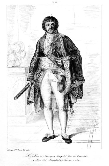 Francois Joseph Lefebvre (1755-1820), duc de Dantzig, 1839.Artist: Francois Pigeot