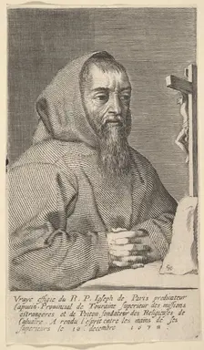 François Le Clerc Du Tremblay, dit le Père Joseph, 1638. Creator: Claude Mellan
