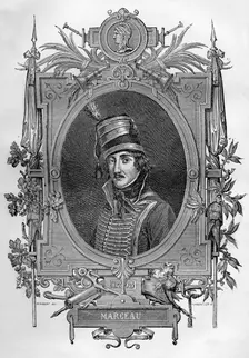 Francois Severin Marceau-Desgraviers, French revolutionary soldier, 1793 (1882-1884)..Artist: Pannemaker