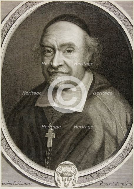 François Rouxel de Medavy, Archbishop of Rouen, 1677. Creator: Antoine Masson.