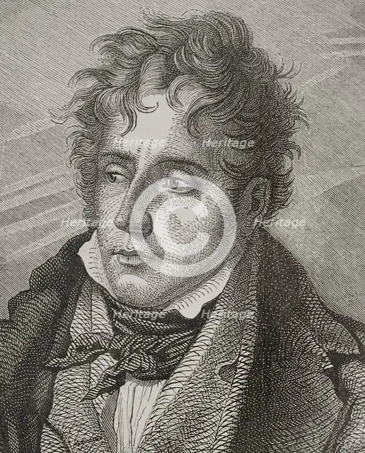 François-René, vicomte de Chateaubriand (1768-1848), French writer and diplomat, 1856.  Creator: Jean Baptiste Charles Carbonneau.