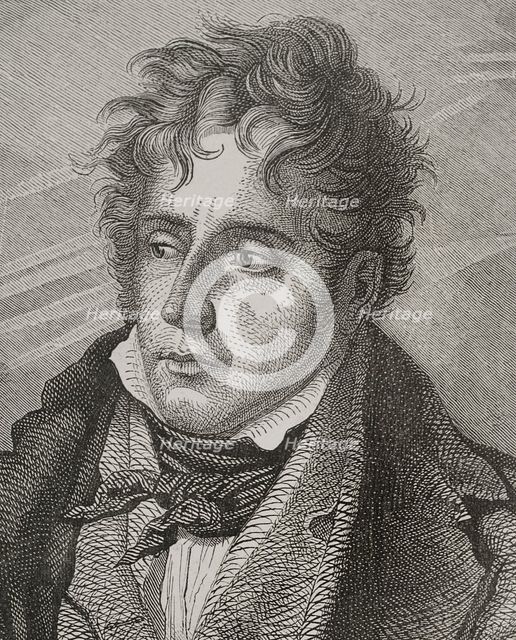François-René, vicomte de Chateaubriand (1768-1848), French writer and diplomat, 1856.  Creator: Jean Baptiste Charles Carbonneau.