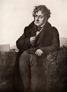 Francois-Rene, vicomte de Chateaubriand, French writer and diplomat, early 19th century.Artist: Anne-Louis Girodet de Roussy-Trioson
