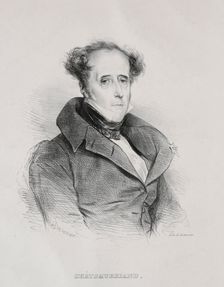 François René Auguste Victome de Châteaubriand. Creator: Achille Devéria (French, 1800-1857)