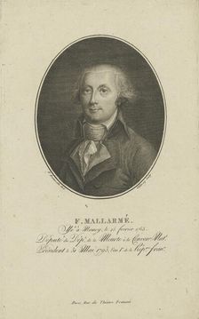 François-René-Augustin Mallarmé (1755-1831) , c. 1800. Creator: Bonneville, François (active 1787-1802)