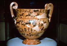 Francois Vase found in an Etruscan Tomb, 6th century BC. Artists: Ergotimos, Kleitias