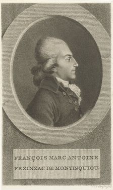François-Xavier-Marc-Antoine de Montesquiou-Fézensac (1756-1832) , 1790s