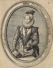Françoise of Luxembourg, Countess of Gavre, Dame de Fiennes (1495-1557), 1580. Creator: Goltzius, Hendrick (1558-1617)