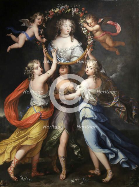 Françoise-Athénaïs de Rochechouart, marquise de Montespan (1640-1707), Second Half of the 17th cen.. Creator: Elle, Louis Ferdinand, the Younger (1648-1717).