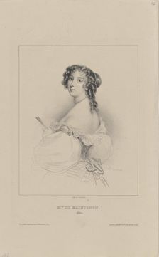 Françoise d'Aubigné, Marquise de Maintenon (1635-1719), 1830-1840s. Creator: Devéria, Achille (1800-1857)