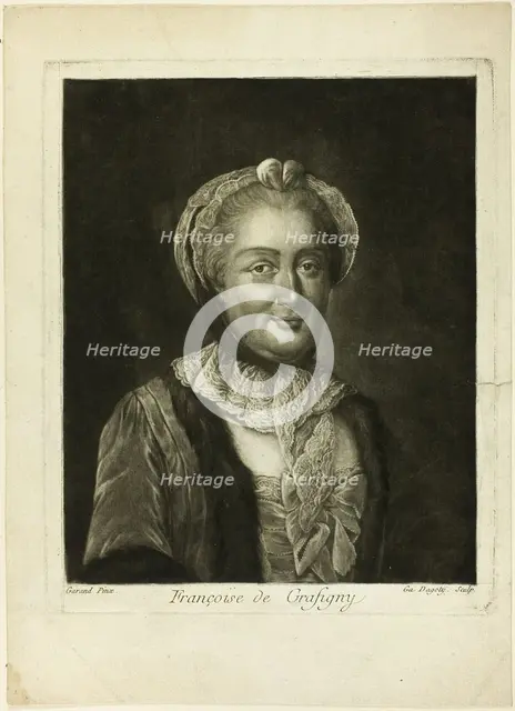 Françoise de Grasigny, n.d. Creator: Jean-Baptiste André Gautier d'Agoty.
