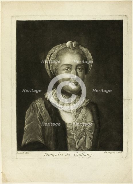Françoise de Grasigny, n.d. Creator: Jean-Baptiste André Gautier d'Agoty.