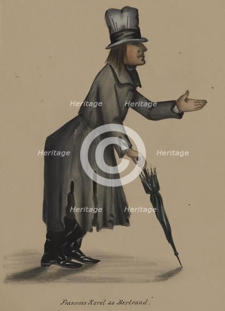 Françoise Ravel as Bertrand, 1855-1859. Creator: Alfred Jacob Miller.