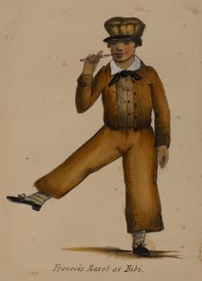 Françoise Ravel as Bibi, 1855-1859. Creator: Alfred Jacob Miller