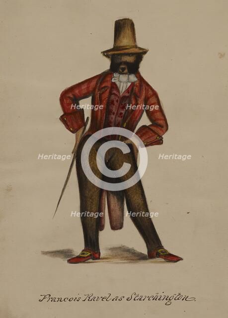 Françoise Ravel as Starchington, 1855-1859. Creator: Alfred Jacob Miller.