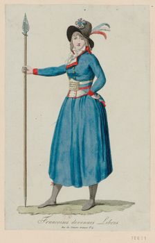Franc?oises devenues libres. The Women's March on Versailles, 5 October 1789, 1789. Creator: Anonymous