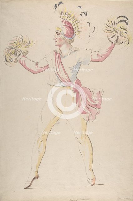Franconi, Twirling Flaming Cones, 1768-1810. Creator: Louis Ducros.