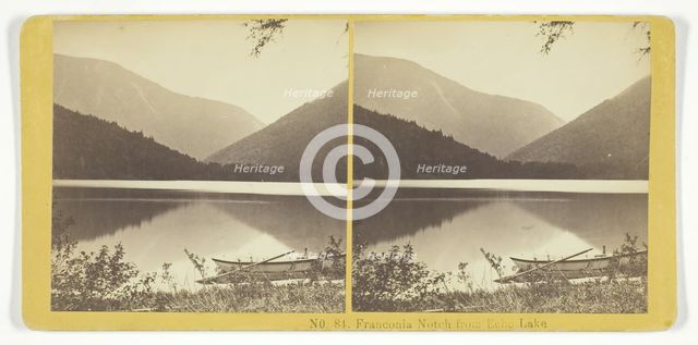 Franconia Notch from Echo Lake, 1855/75. Creators: Kilburn Brothers, BW Kilburn.