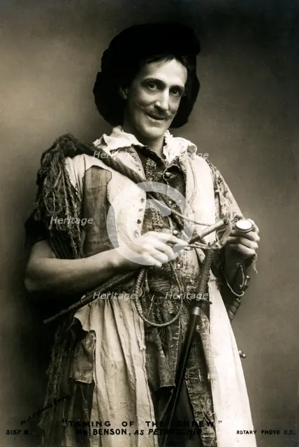 Frank Benson (1858-1939), English actor and theatre manager, early 20th century.Artist: J Caswall Smith