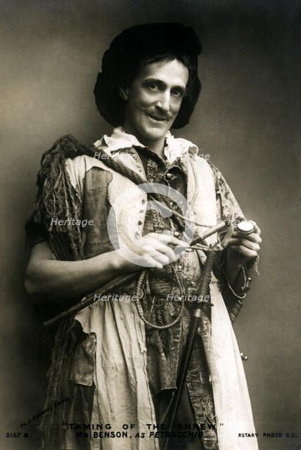 Frank Benson (1858-1939), English actor and theatre manager, early 20th century.Artist: J Caswall Smith