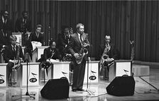 Frank Foster, Count Basie Orchestra, Barbican, London, 1986. Creator: Brian O'Connor