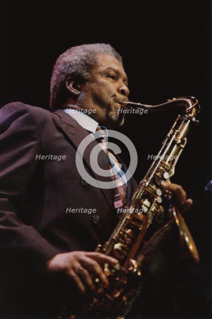 Frank Foster, Count Basie Band, Dominion Theatre, London, 1990. Creator: Brian Foskett.