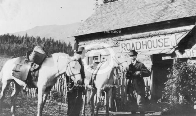Frank G. Carpenter on the right, between c1900 and 1916. Creator: Unknown.