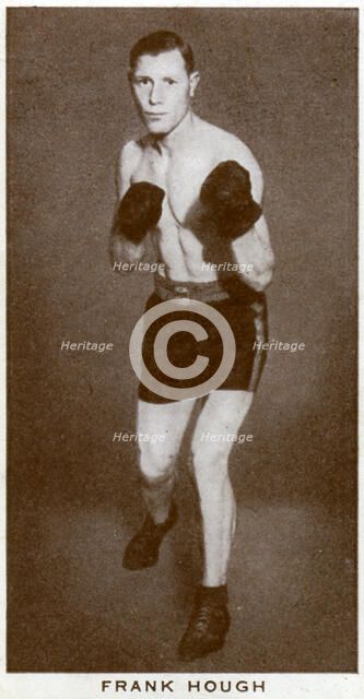 Frank Hough, British boxer, 1938. Artist: Unknown