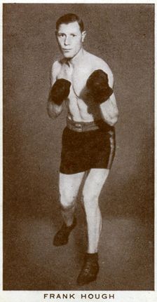 Frank Hough, British boxer, 1938