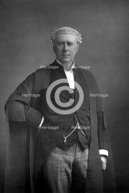 Frank Lockwood (1846-1897), English lawyer and politician, 1890.Artist: W&D Downey