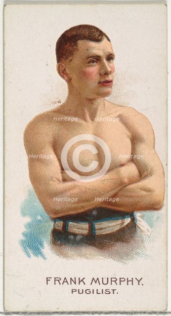 Frank Murphy, Pugilist, from World's Champions, Series 2 (N29) for Allen & Ginter Cigarett..., 1888. Creator: Allen & Ginter.