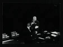 Frank Sinatra and Frank Sinatra Jr in concert at the Royal Albert Hall, London, 28 May 1992. Creator: Denis Williams