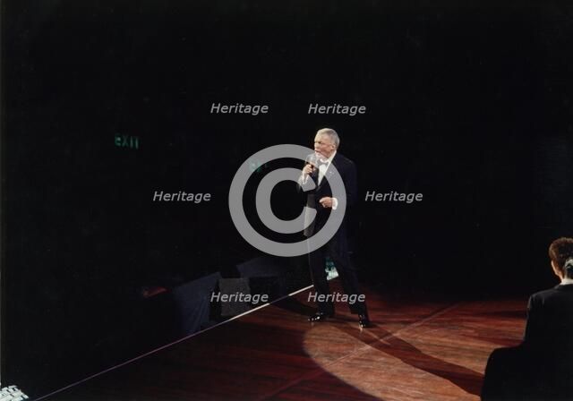 Frank Sinatra, Royal Albert Hall, London, 1989.   Creator: Brian Foskett.